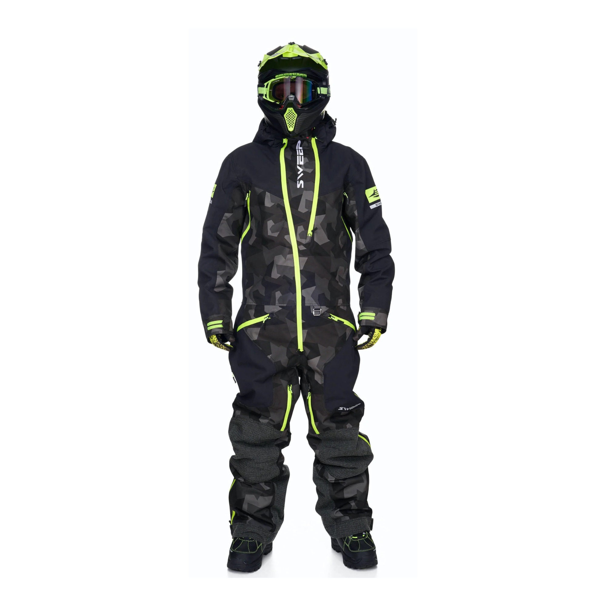 Sweep Peak Insulated Snöskoteroverall Svart/Camo/Gul
