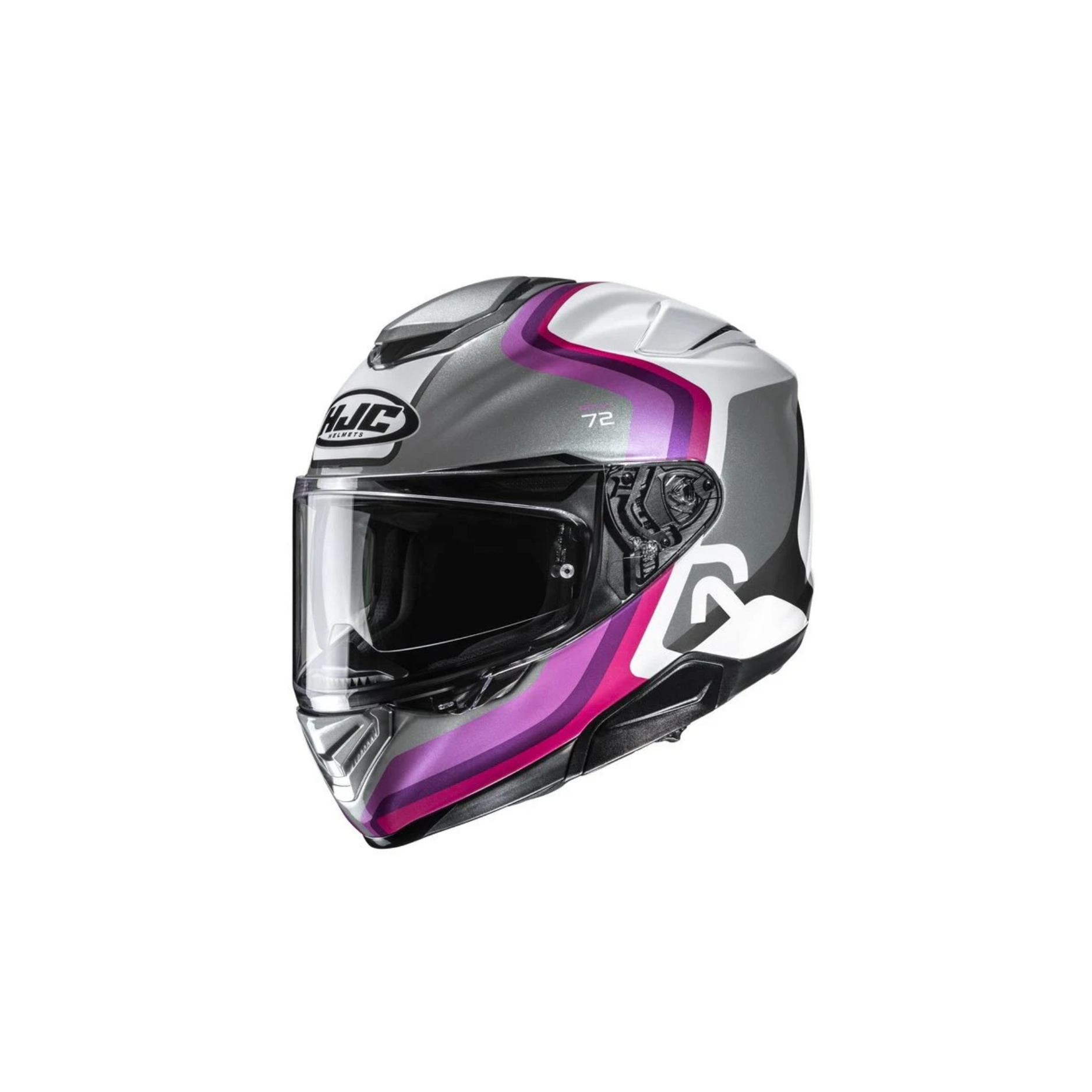 HJC Helmet RPHA 72 Ernem Grå/Lila/Vit MC8 XS