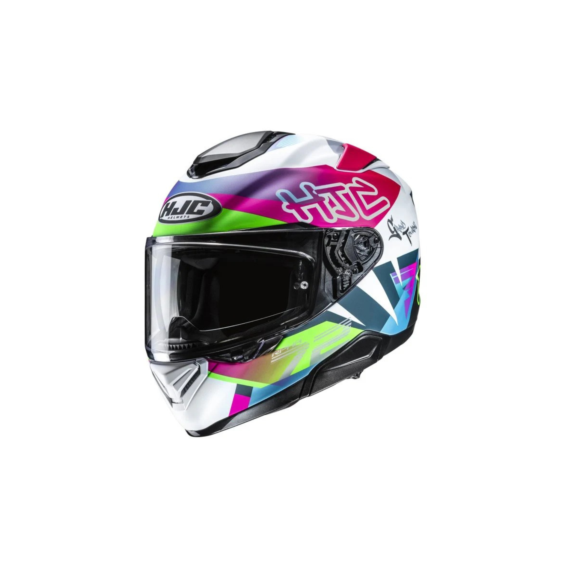 HJC Helmet RPHA 72 Goldy Grön/Vit/Rosa MC84SF