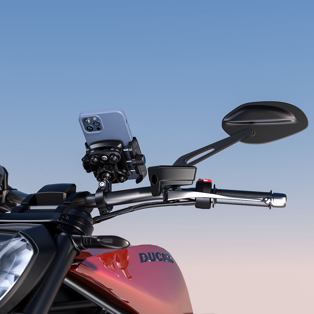 Mobilhållare för Motorcykel - Quicklock med vibrationsdämpare