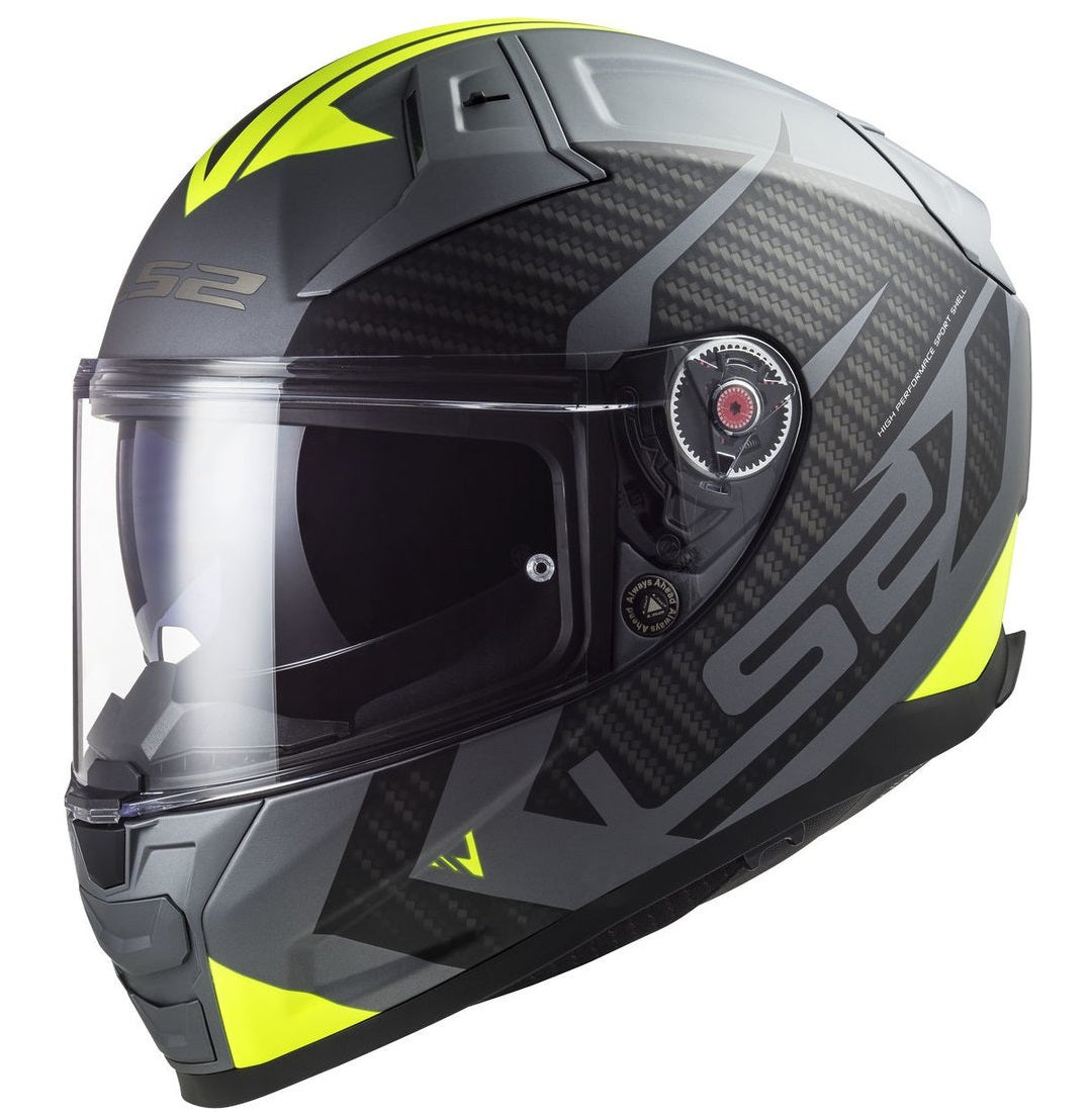 LS2 FF811 Vector II Splitter Matt Titan grå/gul