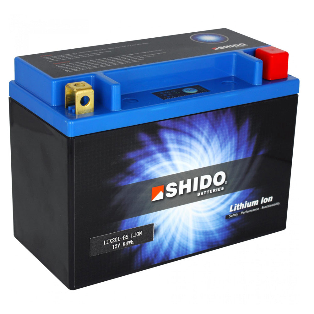 Shido Litium Batteri YTX20H-BS-LION