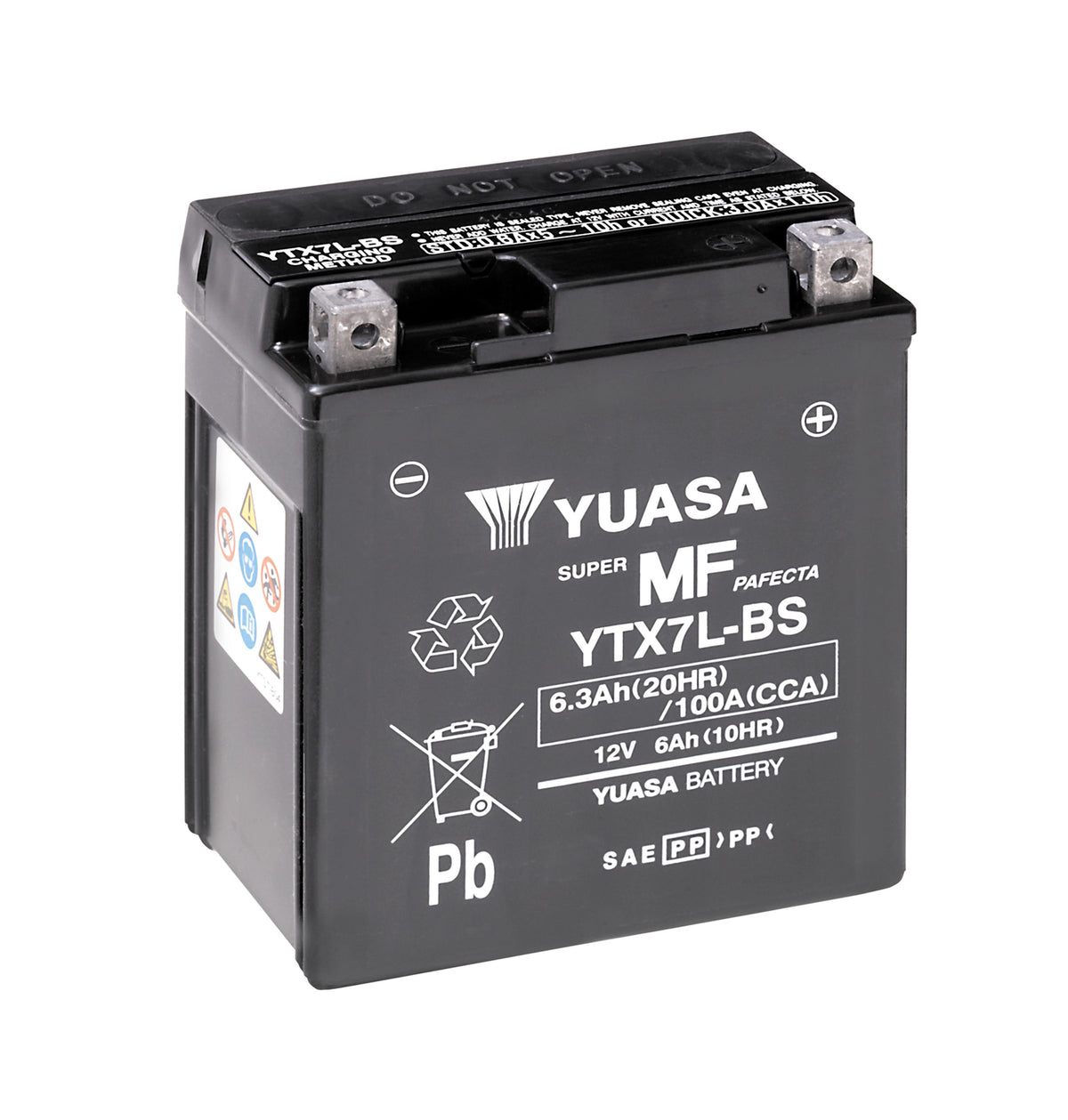 Yuasa Batteri YTX7L(WC) fylld med syra