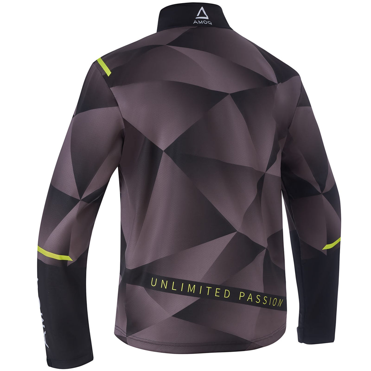 AMOQ Apex V2 Racing softshell skoterjacka svart/grå/HiVis