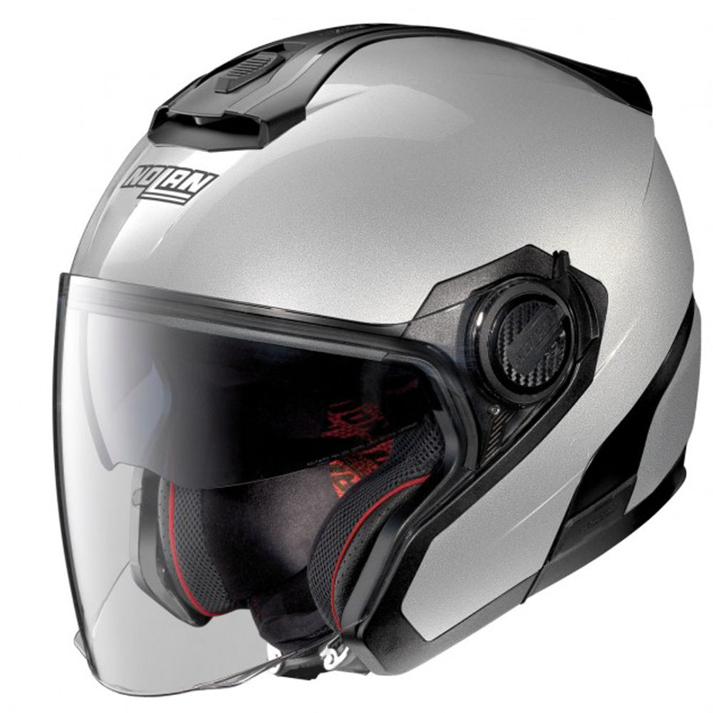 Nolan N40-5 special N-Com Mc Hjälm Silver