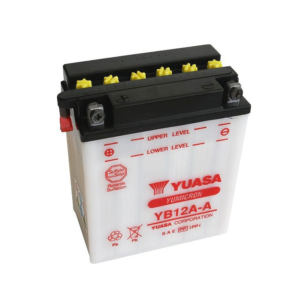 Yuasa Batteri YB12A-A (cp) inkl syrapack