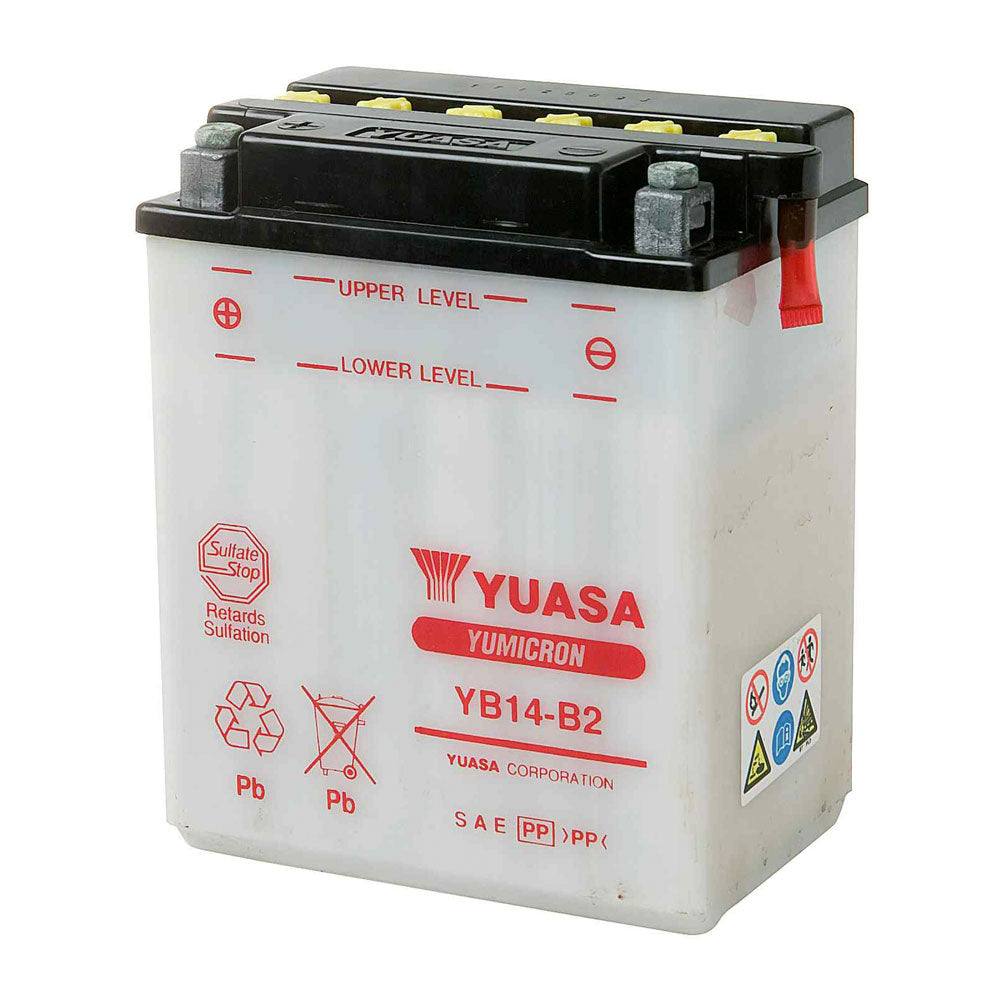 YUASA batteri YB14-B2 (CP) Inkl syra