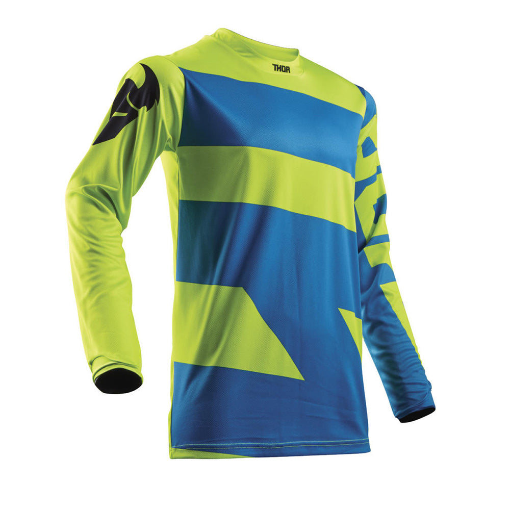Thor 2018 Pulse Cross Tröja Lime/Blå