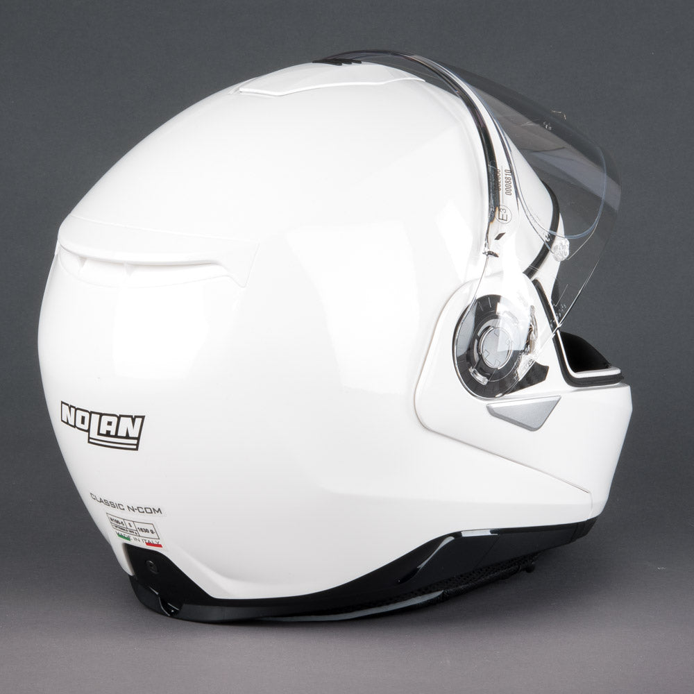NOLAN N100-5 CLASSIC N-COM Öppningsbar Mc Hjälm Vit