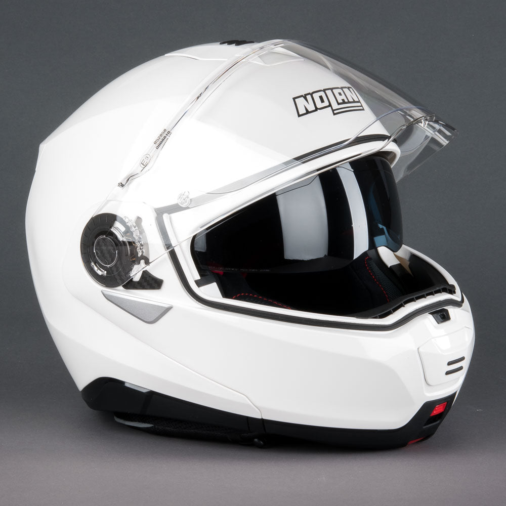 NOLAN N100-5 CLASSIC N-COM Öppningsbar Mc Hjälm Vit