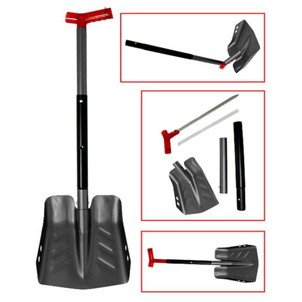 Snow X Spade med Såg Svart Aluminium