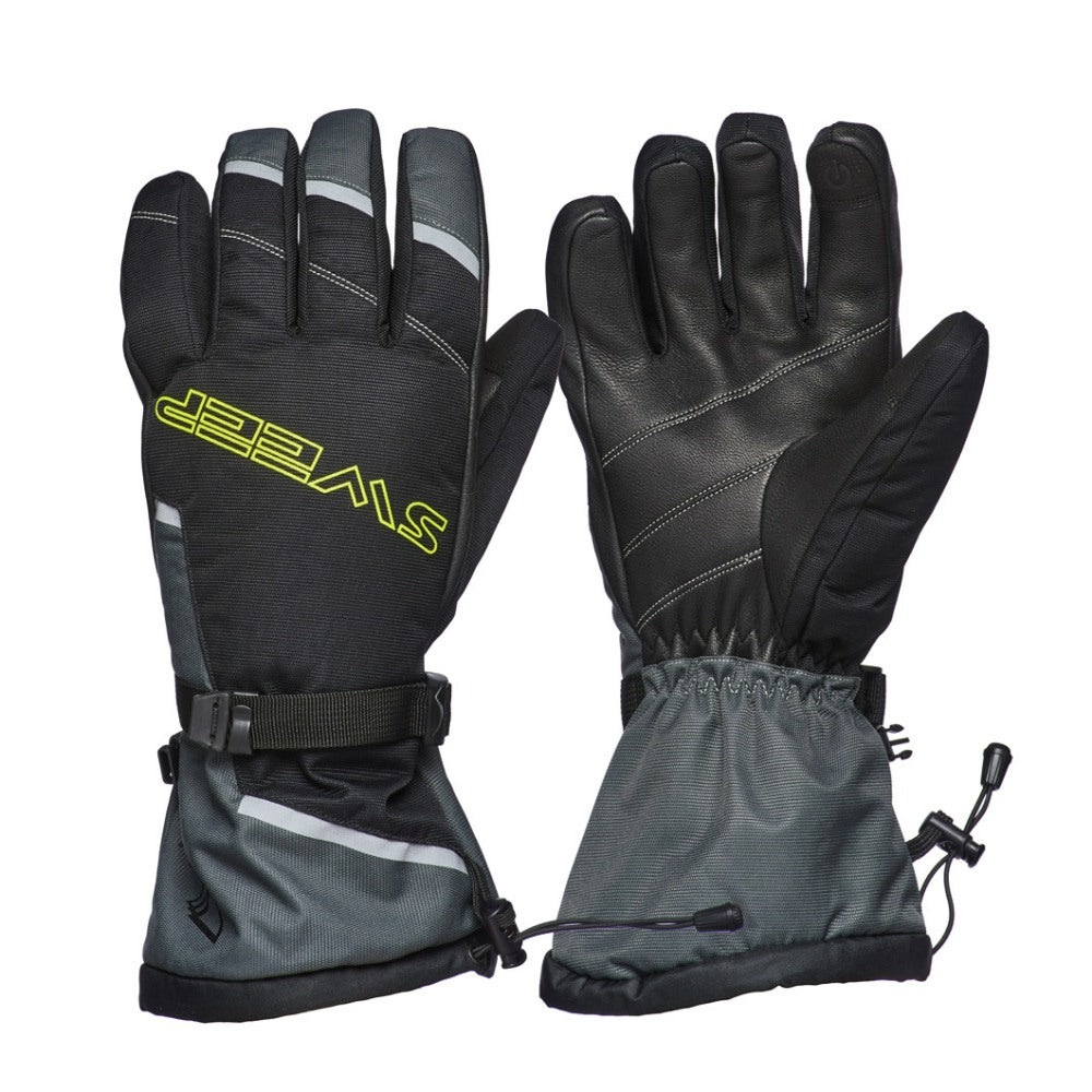 Sweep Blower Skoterhandske, Svart/Grå/Gul
