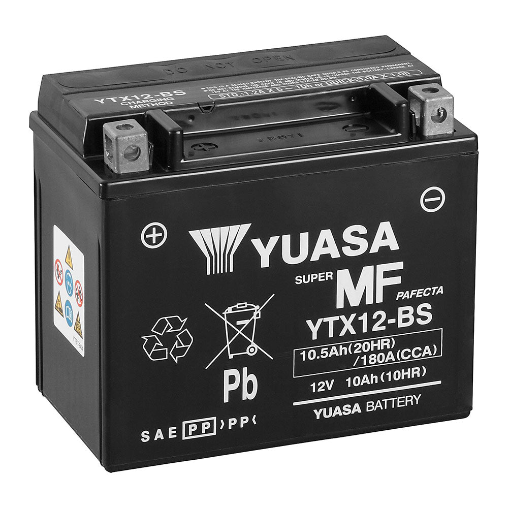 Yuasa Batteri YTX12-BS (cp) inkl syrapack