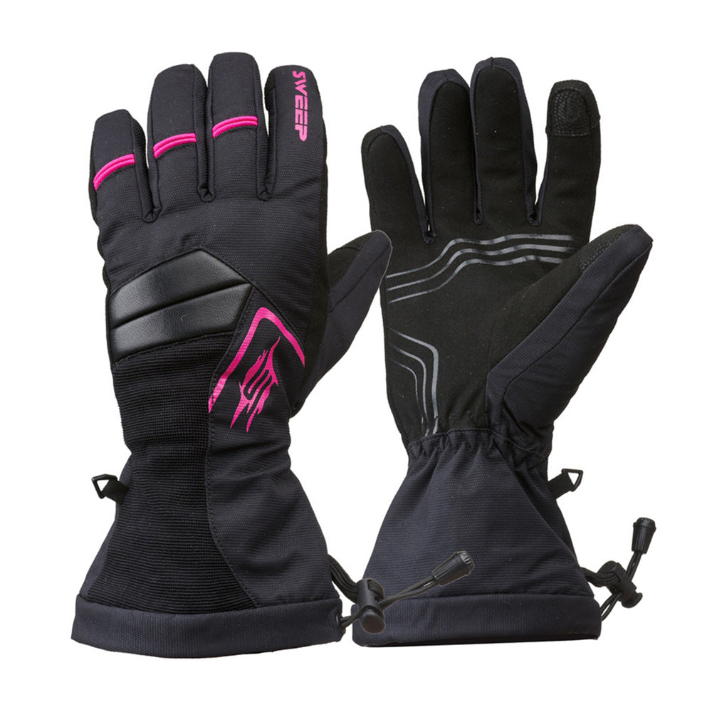 Sweep Scout Skoterhandske Svart/Rosa