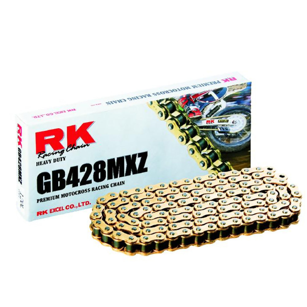 RK Motocross Kedja Heavy Duty GB428MXZ Guld