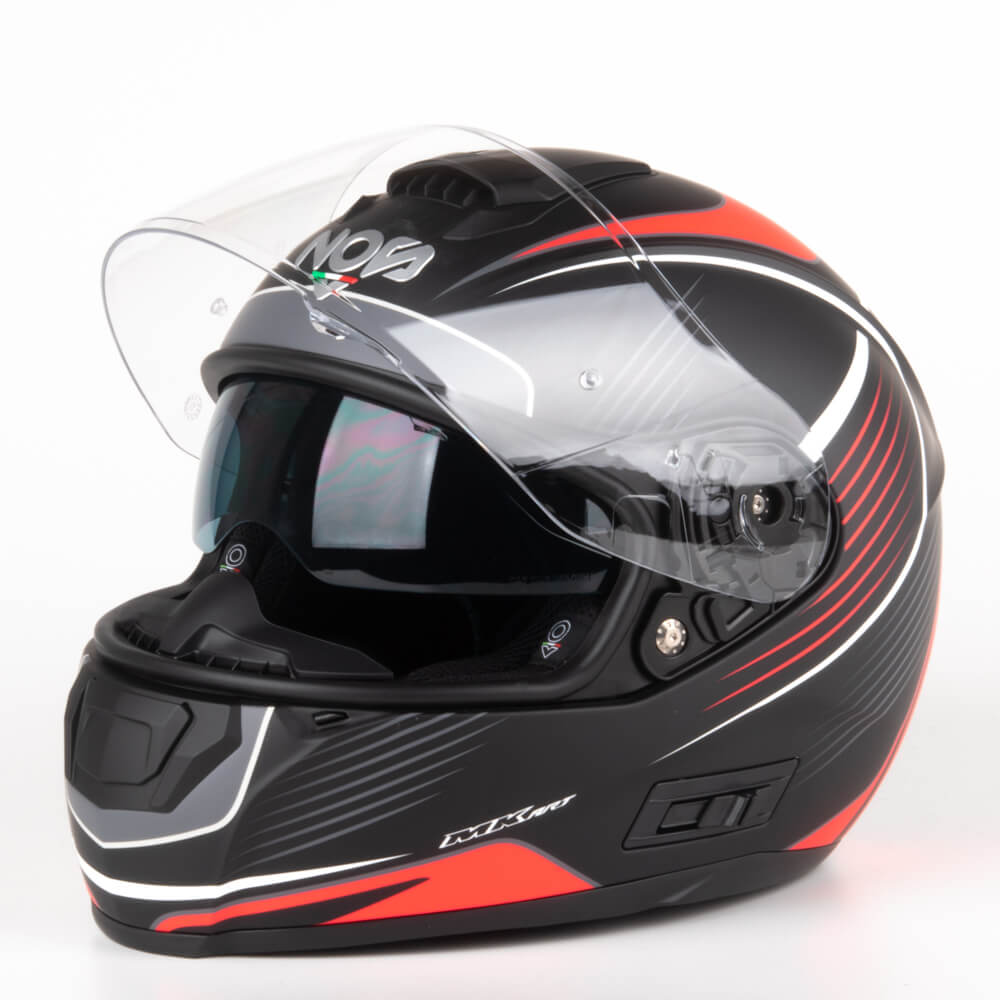 NOS NS-6 Integral Mc Hjälm Typhoon Röd