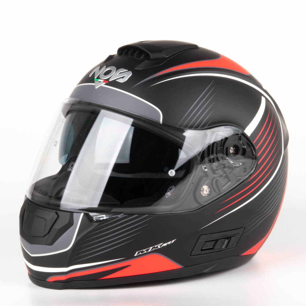 NOS NS-6 Integral Mc Hjälm Typhoon Röd