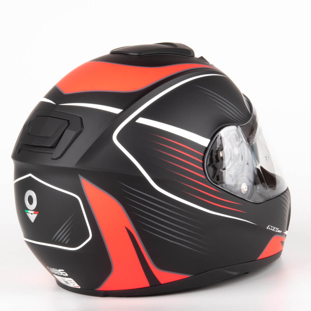 NOS NS-6 Integral Mc Hjälm Typhoon Röd