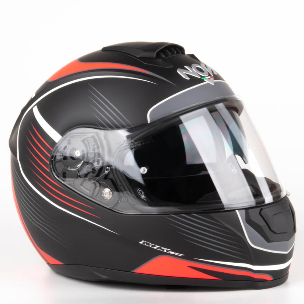 NOS NS-6 Integral Mc Hjälm Typhoon Röd