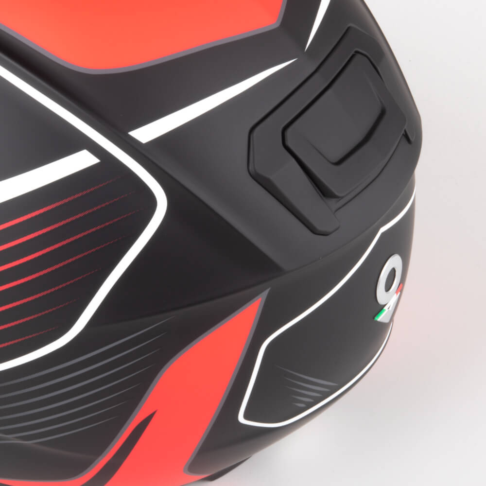 NOS NS-6 Integral Mc Hjälm Typhoon Röd