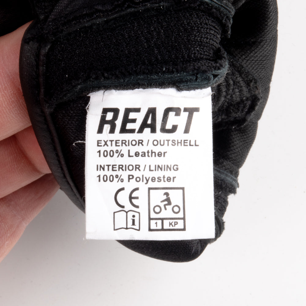 React Tactic Cruize Kort Mc Handske Svart