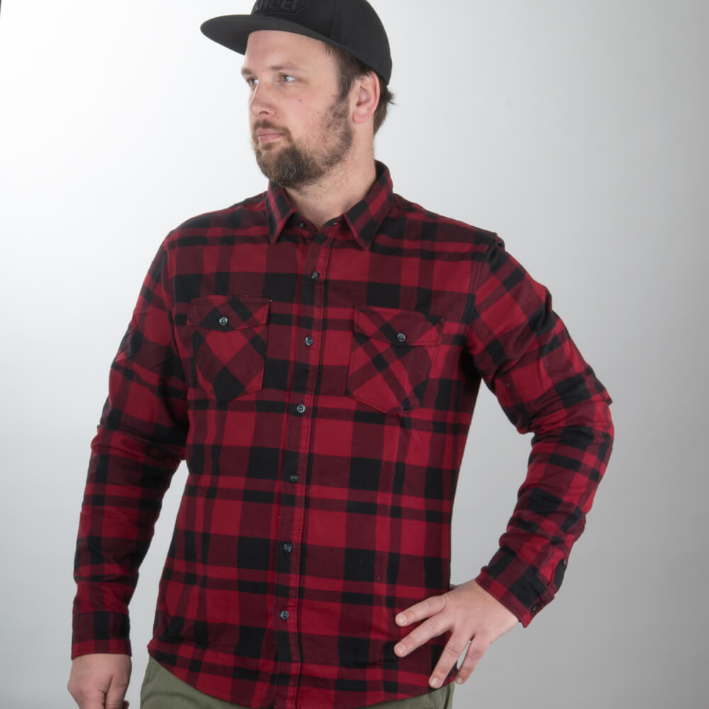 Vintage Industries Harley Skjorta Röd