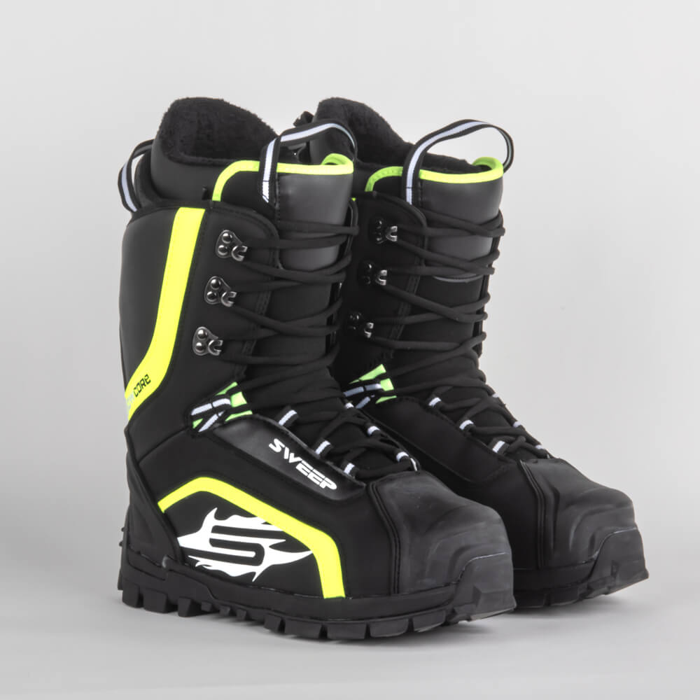 Sweep Snowcore EVO Lace Stövel, Svart/Gul