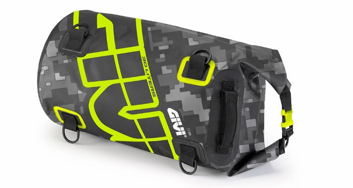 Givi EA114CM Vattentät väska rulle 30lt svart/grå/gul