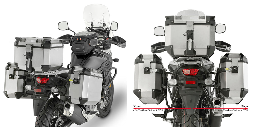 Givi Sidväskhållare för Outback Monokey® väskor DL650 VSTROM 17-