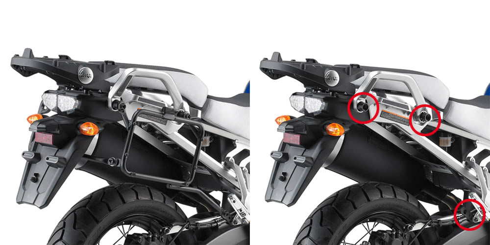 Givi Rapid release tubular sid case holder for MONOKEY® cases XT 1200Z S 10-15