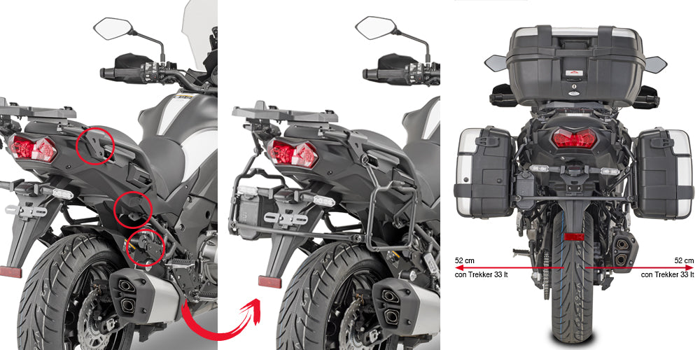 Givi Sidväskhållare Rapid release för MONOKEY® Versys 1000/1000 SE (19)