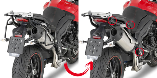 Givi Rapid release tub. side-case holder for MONOKEY® Tiger Sport 1050 (13-20)