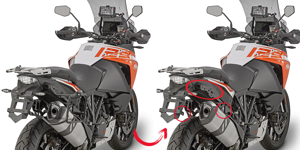 Givi Rapid release tubular side-case holder for MONOKEY® cases KTM Adventure