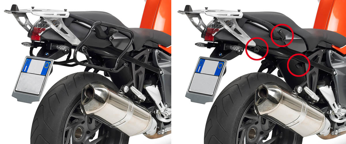 Givi Rapid release tubular side-case holder for MONOKEY®
