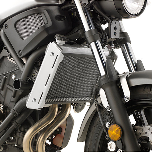 Givi Stainless steel specific radiator guard black painted Yamaha XSR700 (16) G