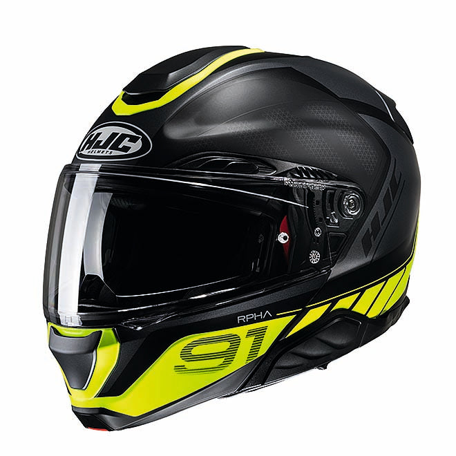 HJC Mc Hjälm RPHA 91 Rafino Svart/Fluo Gul MC3HSF