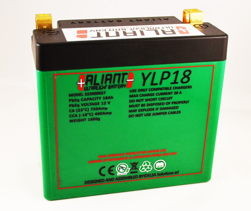Aliant MC Batteri LitiumUltralight YLP18 lithiumbattery Ready to use