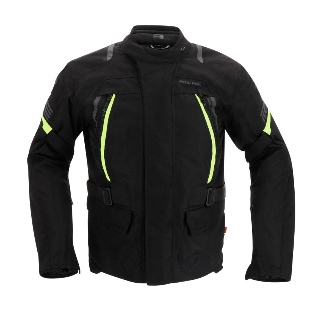 Richa Phantom 3 Jacket Black/Fluo Yellow
