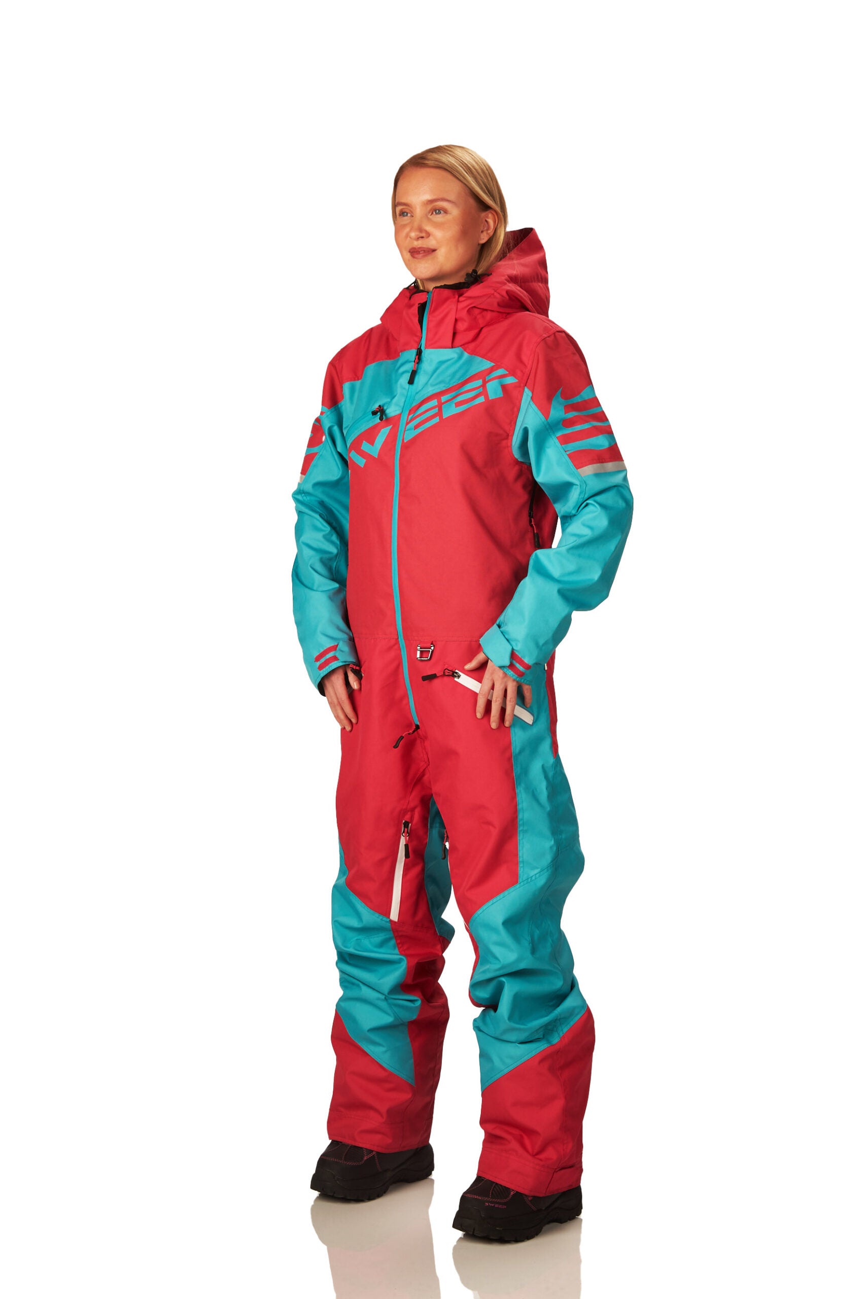 Sweep Razor Insulated Dam Snöskoteroverall Rosa/L.Blå
