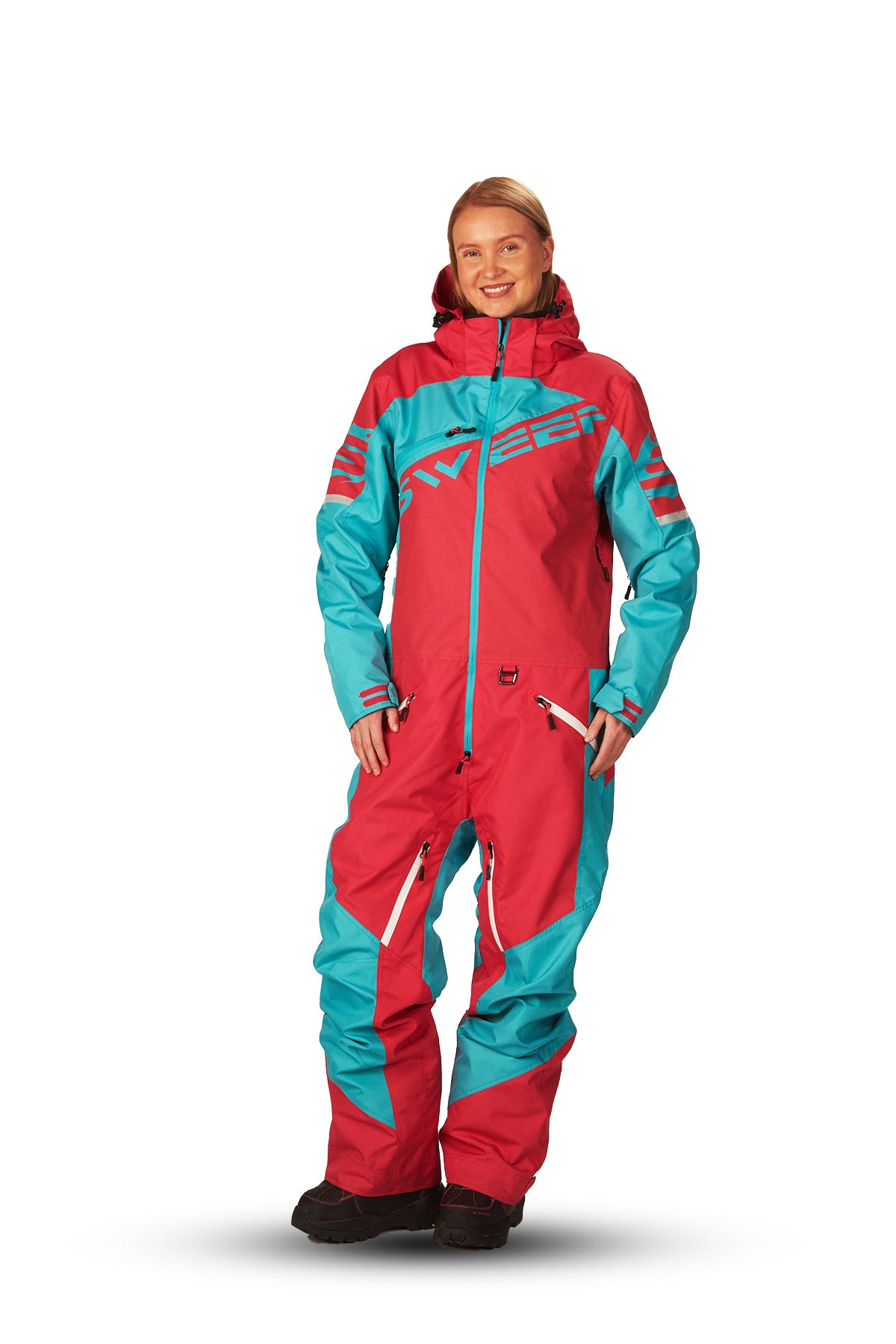 Sweep Razor Insulated Dam Snöskoteroverall Rosa/L.Blå