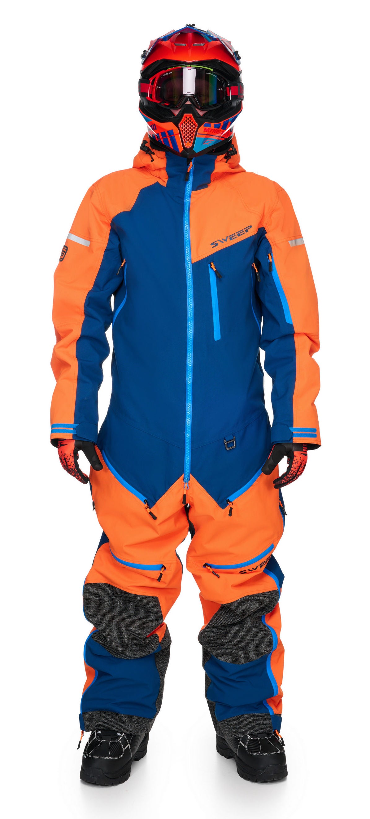 Sweep Tundra Insulated Snöskoteroverall Mörk Blå/Orange