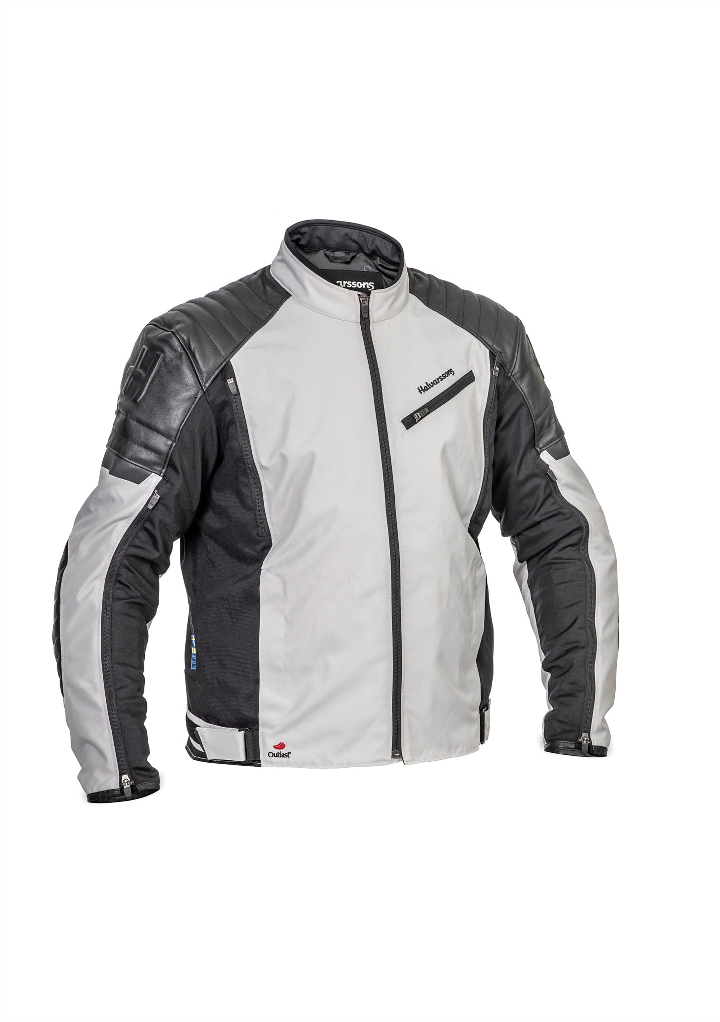 Halvarssons Textiljacka Solberg Ljusgrå/Svart