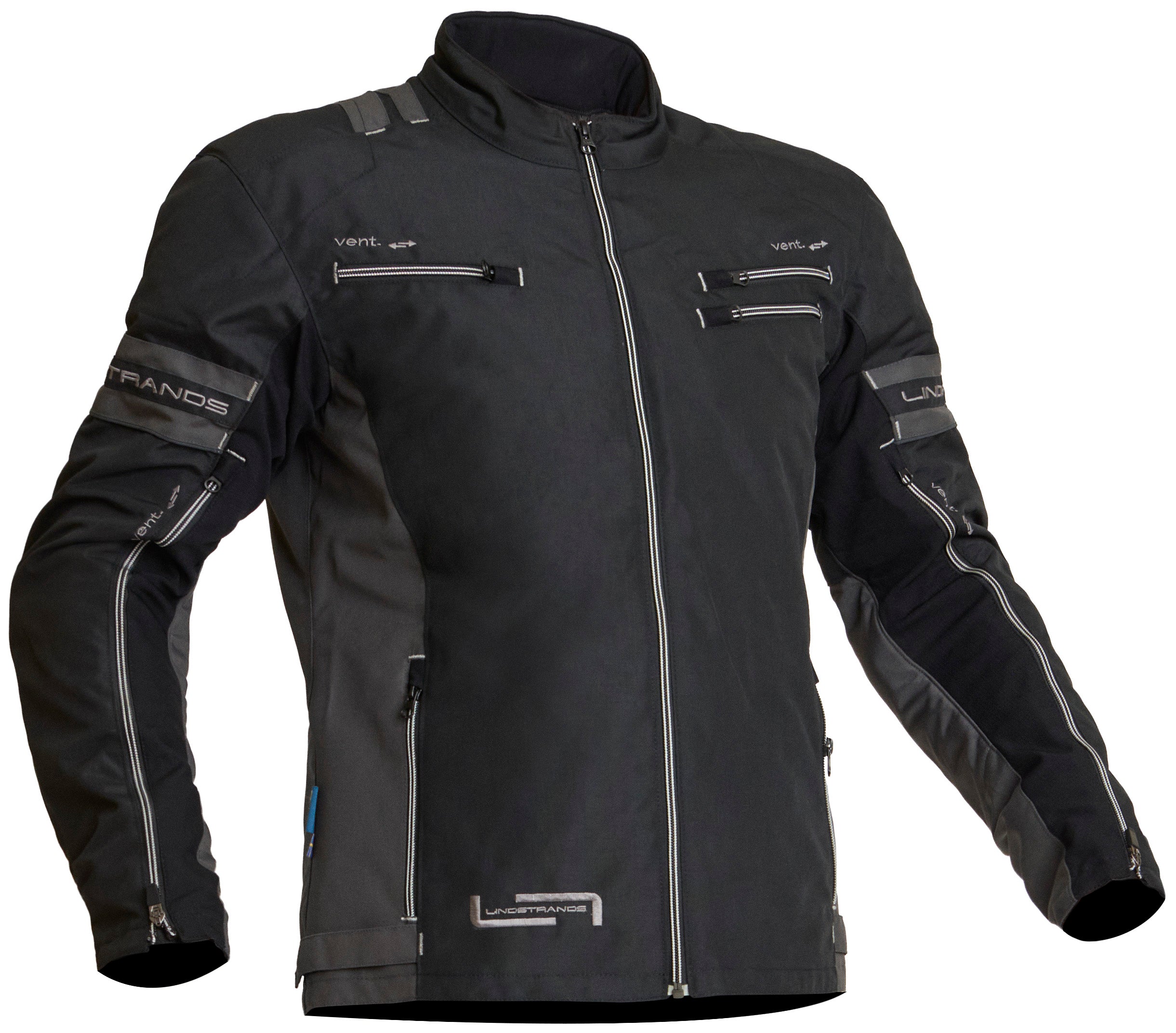 Lindstrands Textiljacka Lysvik Svart