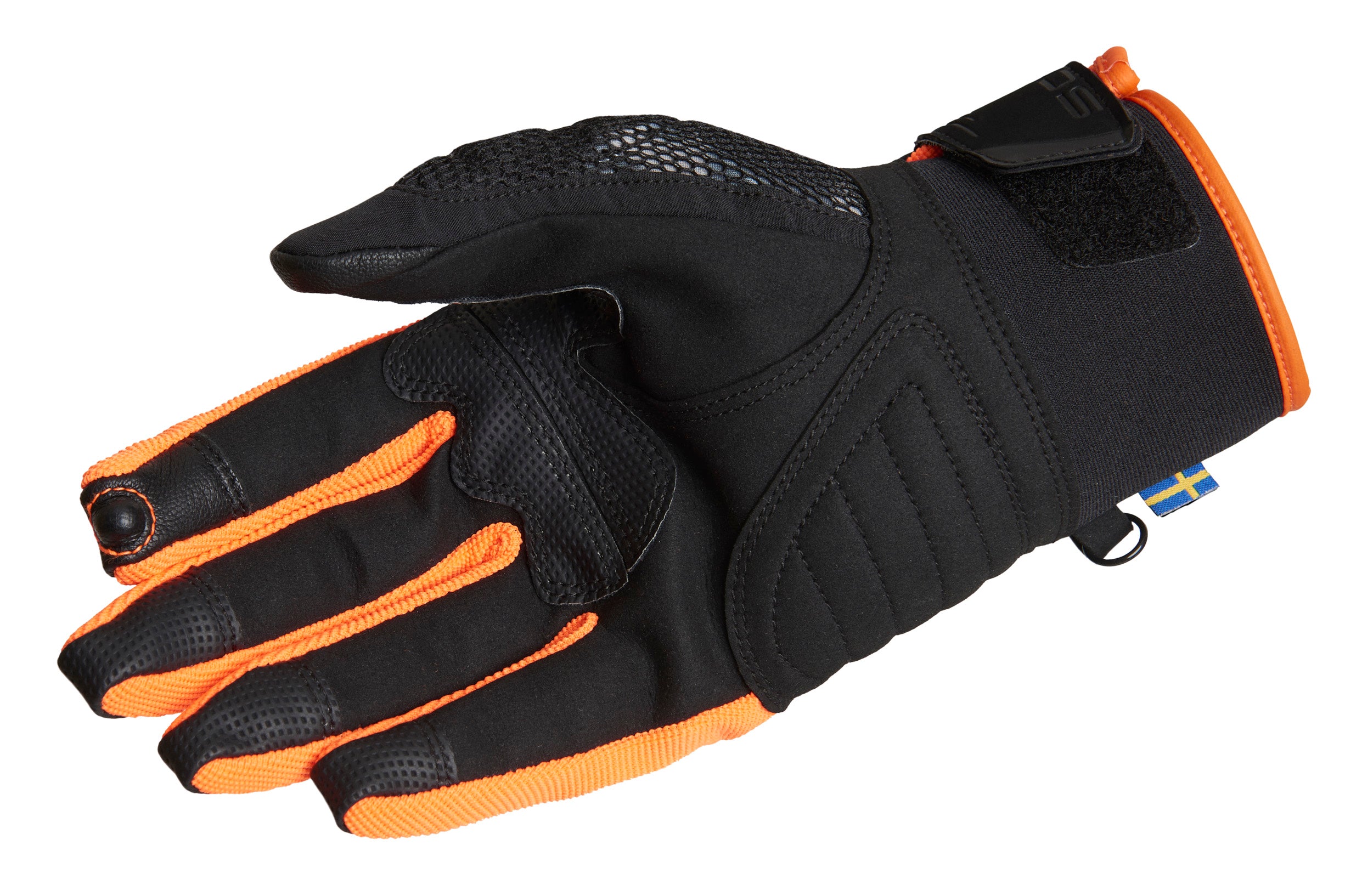 Lindstrands Mc Handske Nyhusen Svart/orange