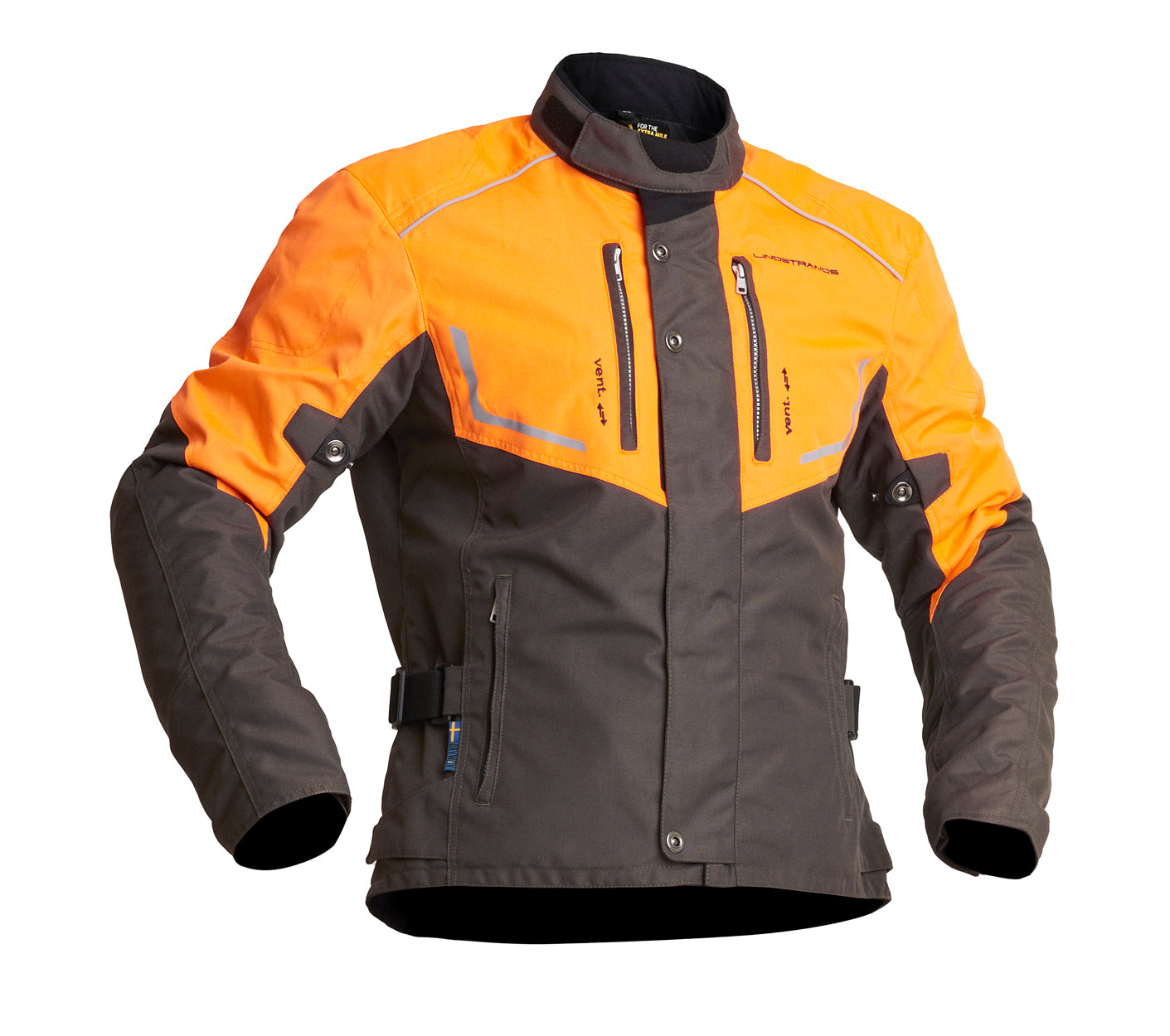 Lindstrands Textiljacka Halden Grön/Orange