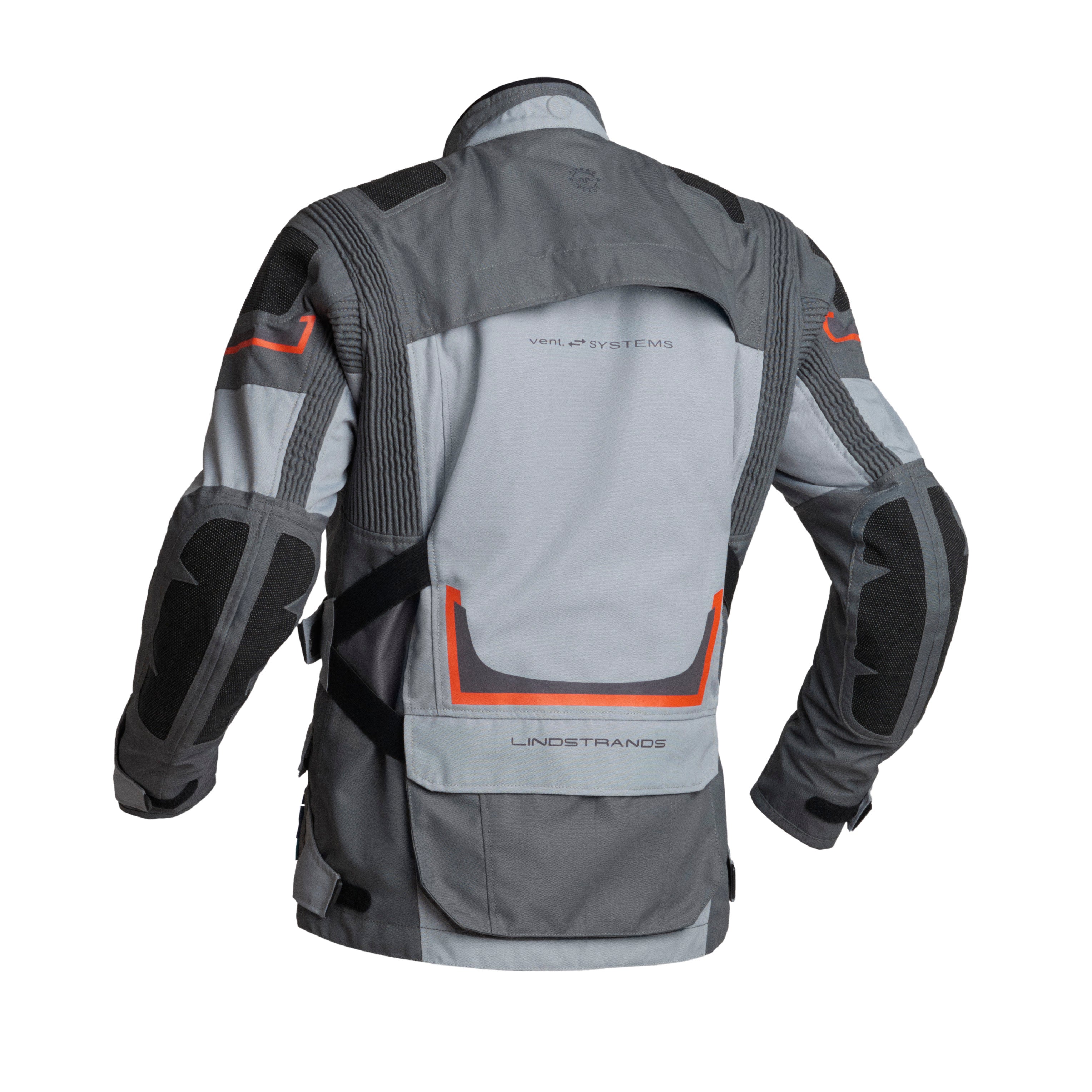Linstrands Textiljacka Myrvik Ljus Grå/Svart/Orange