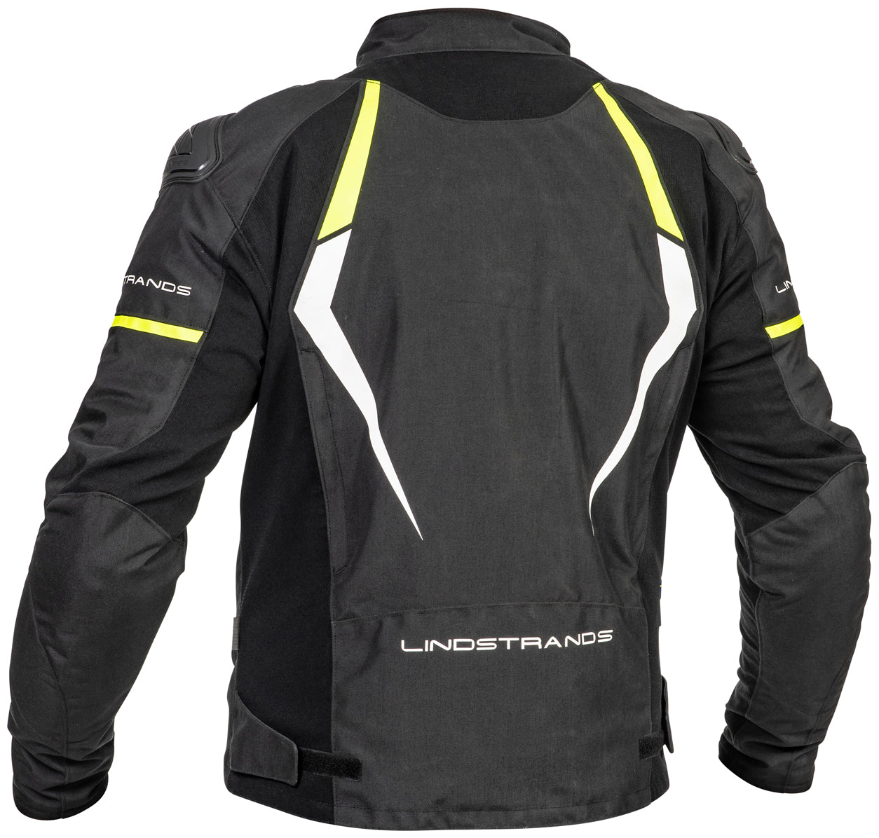 Lindstrands Textiljacka Sandvik Svart/gul