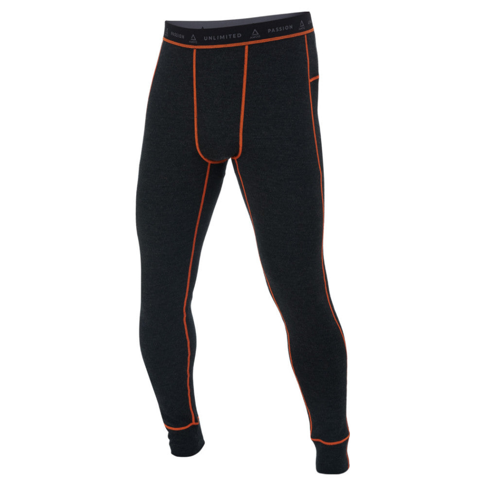 Amoq 100% Merino Underställ Byxor Grå/Orange