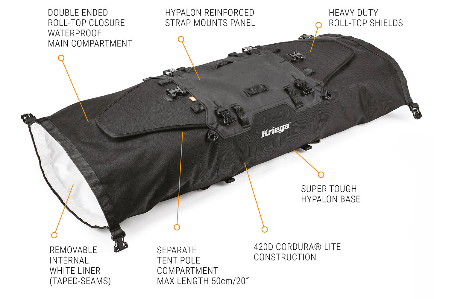 KRIEGA VÄSKA KRIEGA DRYPACK US 40 L RACKPACK