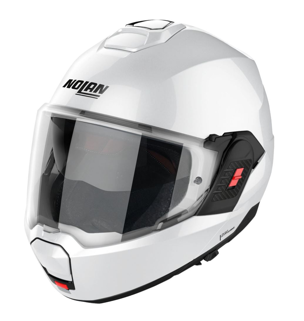 NOLAN N120-1 CLASSIC N-COM Öppningsbar Mc Hjälm Vit